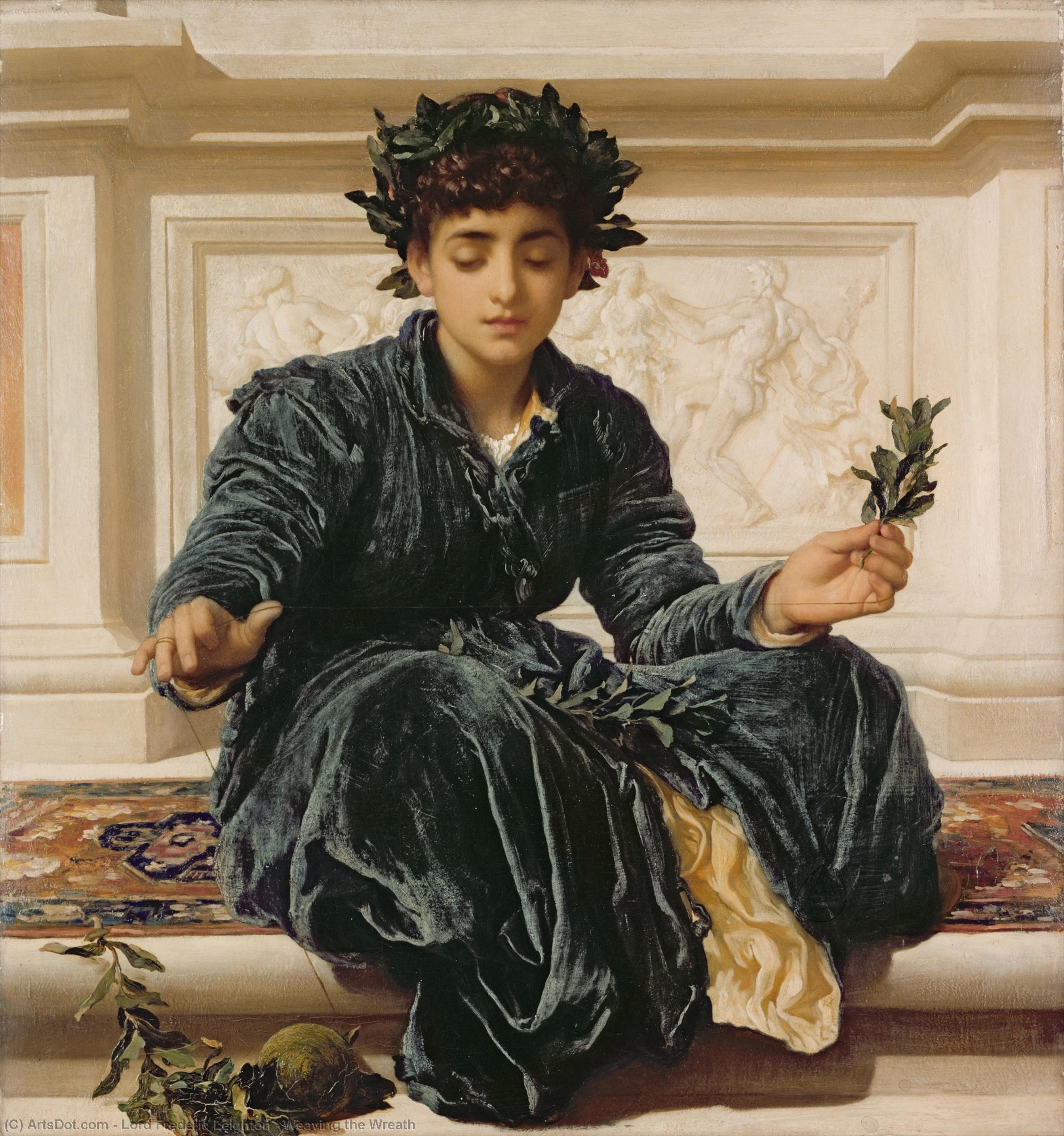 Weaving The Wreath — Sir Frederic Lord Leighton