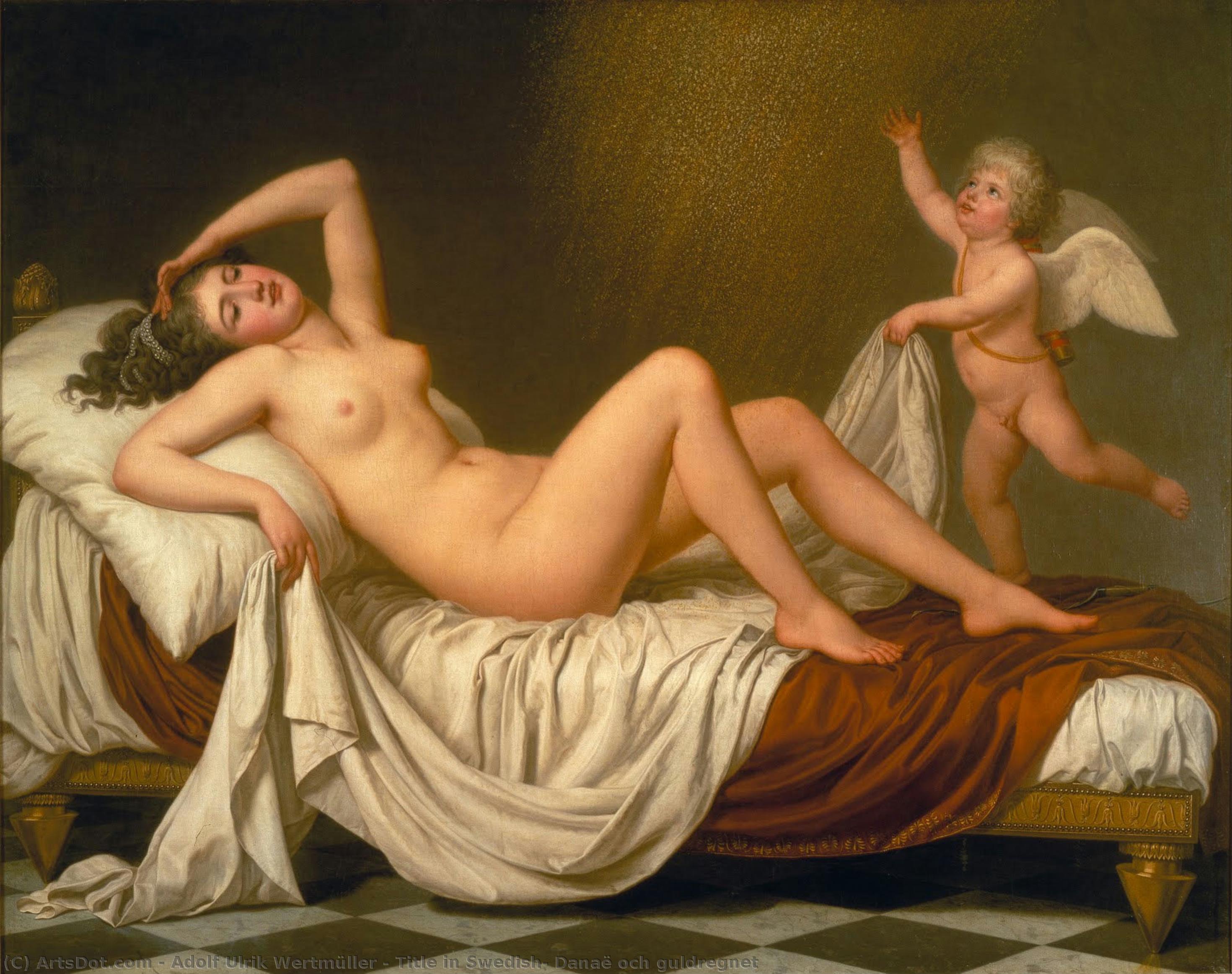 Title In Swedish: Danaë Och Guldregnet — Adolf Ulrik Wertmüller