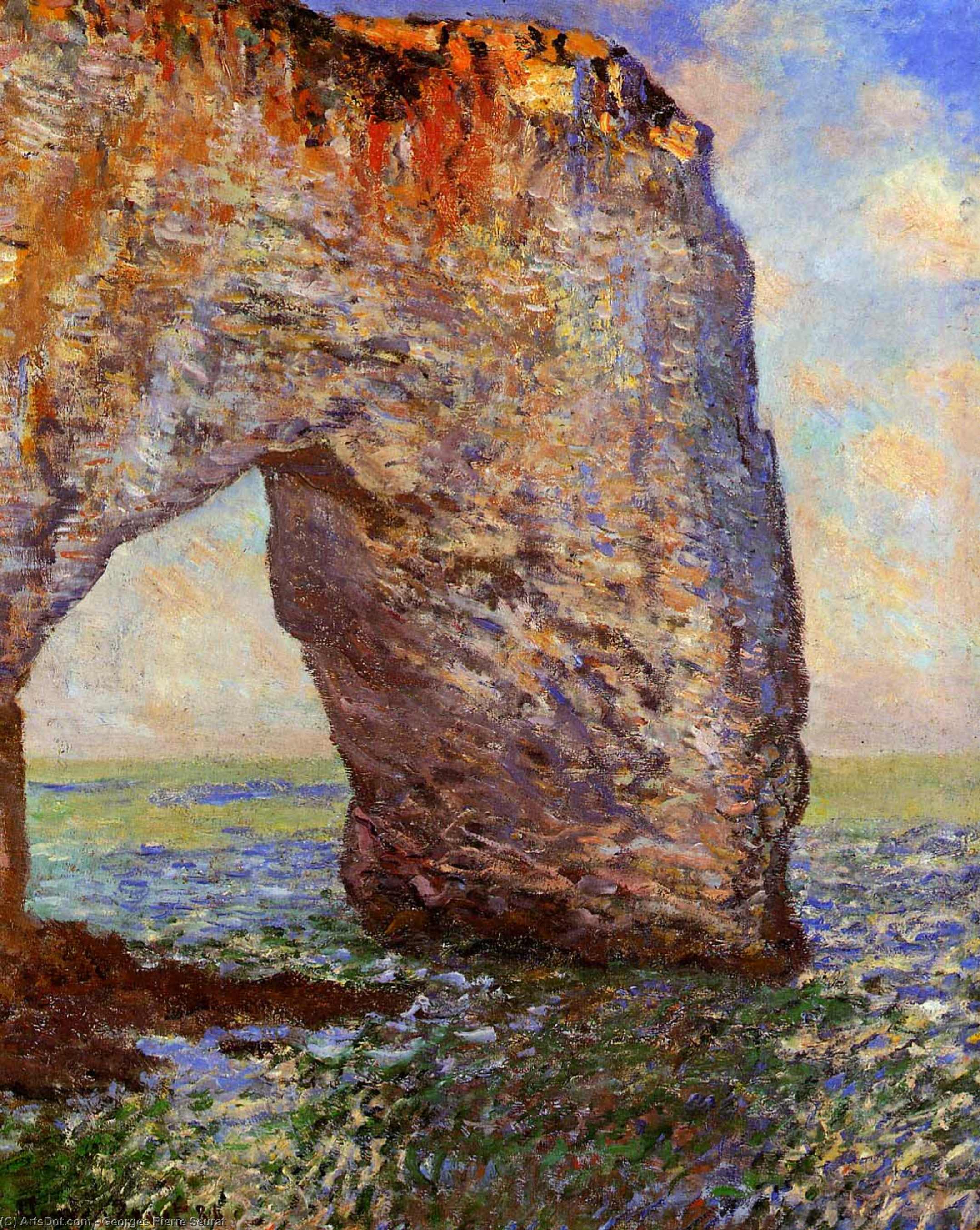 The Bec Du Hoc At Grandcamp Sun — Georges Seurat