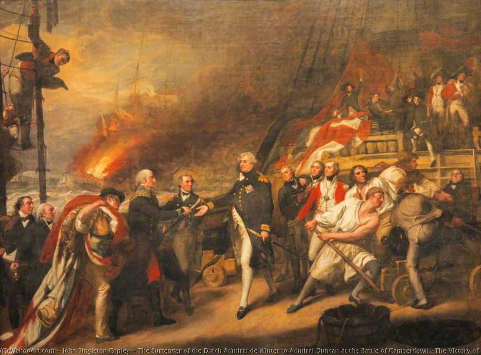 The Surrender Of The Dutch Admiral De Winter To Admiral Duncan At The Battle Of Camperdown (the Victory Of Lord Duncan) — John Singleton Copley