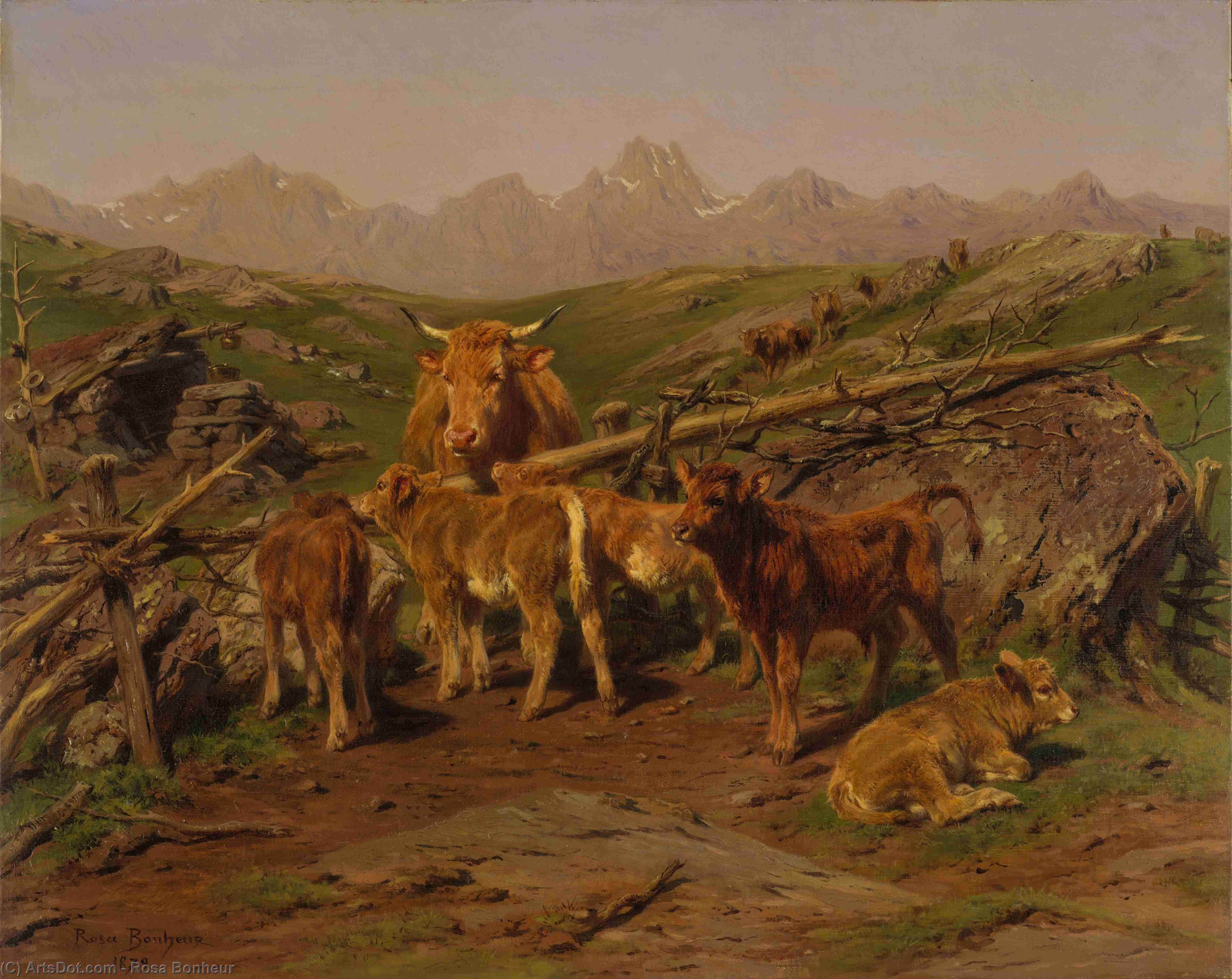 Weaning The Calves — Rosa Bonheur