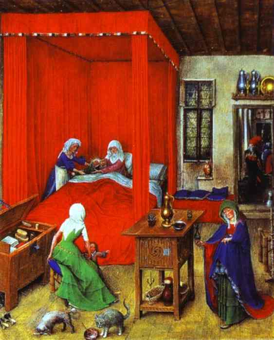 The Birth Of John The Baptist — Jan Van Eyck