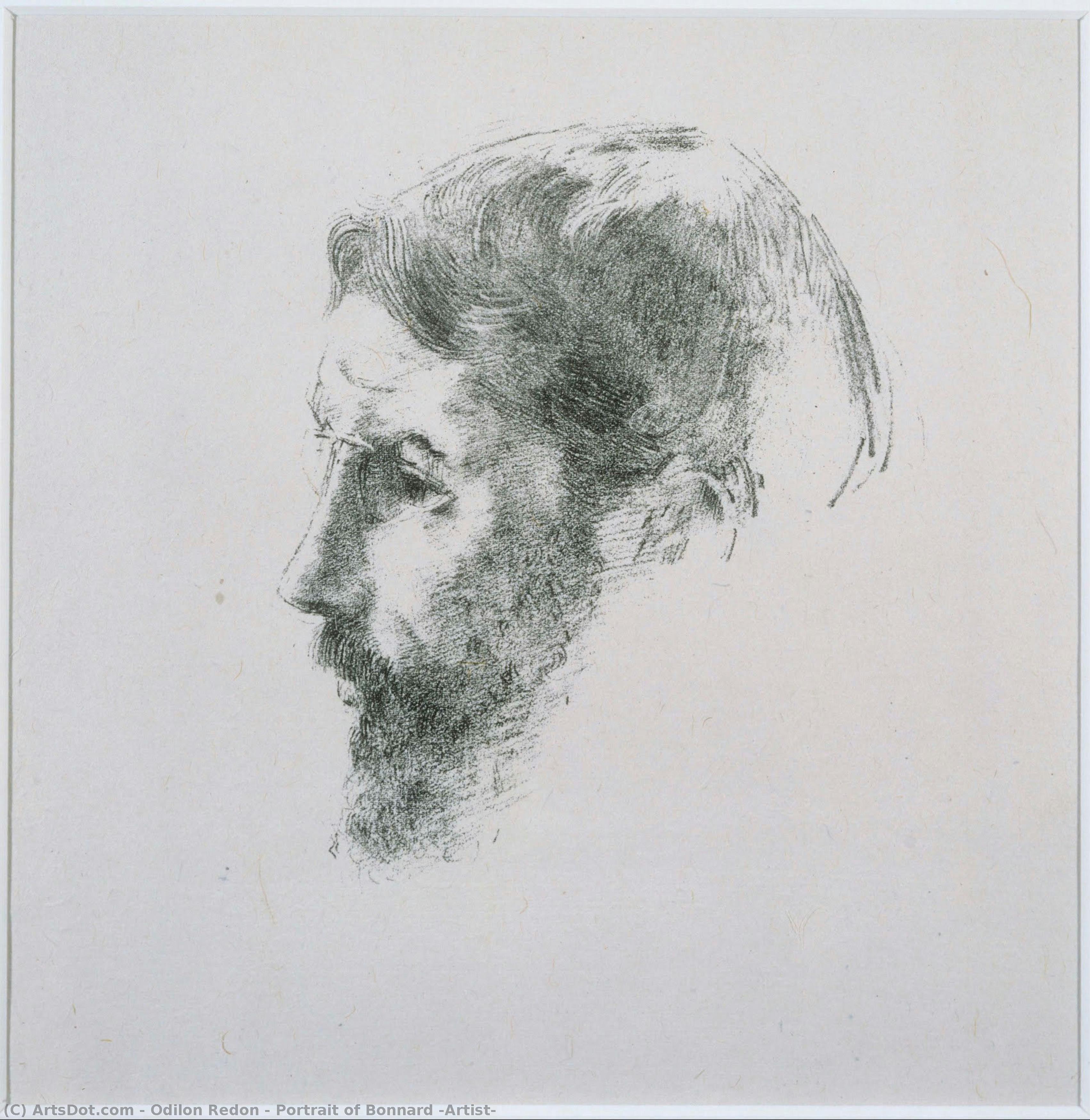 Portrait Of Bonnard (artist — Odilon Redon