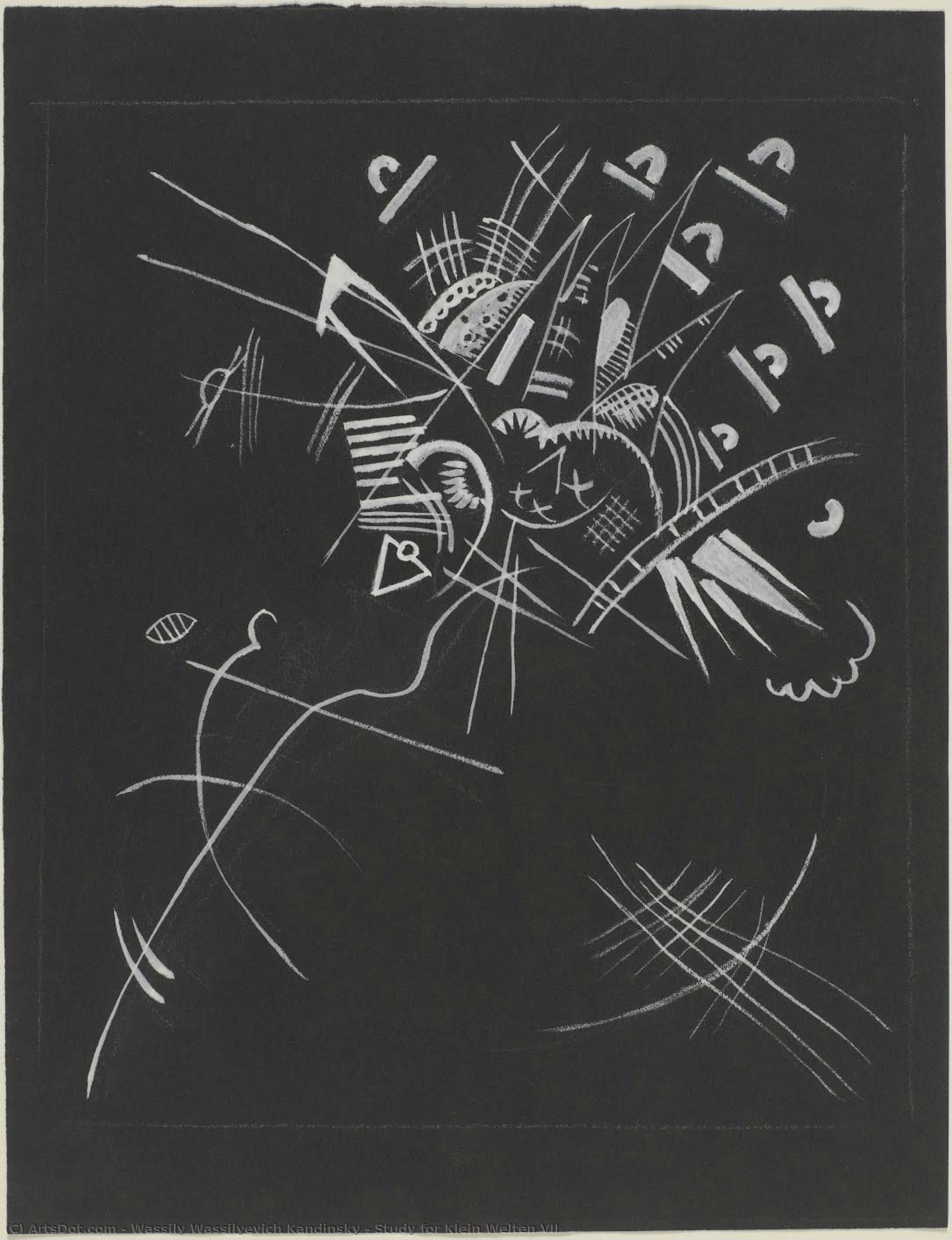 Study For Klein Welten Vii — Wassily Wassilyevich Kandinsky