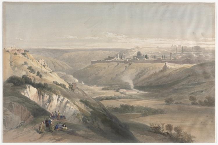 Jerusalem From The Mount Of Olives — David Roberts