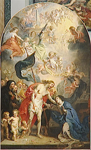 Le Christ Ressuscite Apparaissant A La Vierge — Theodoor Van Thulden