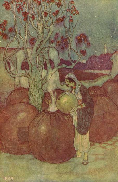 Pouring Water In The Pot — Edmund Dulac