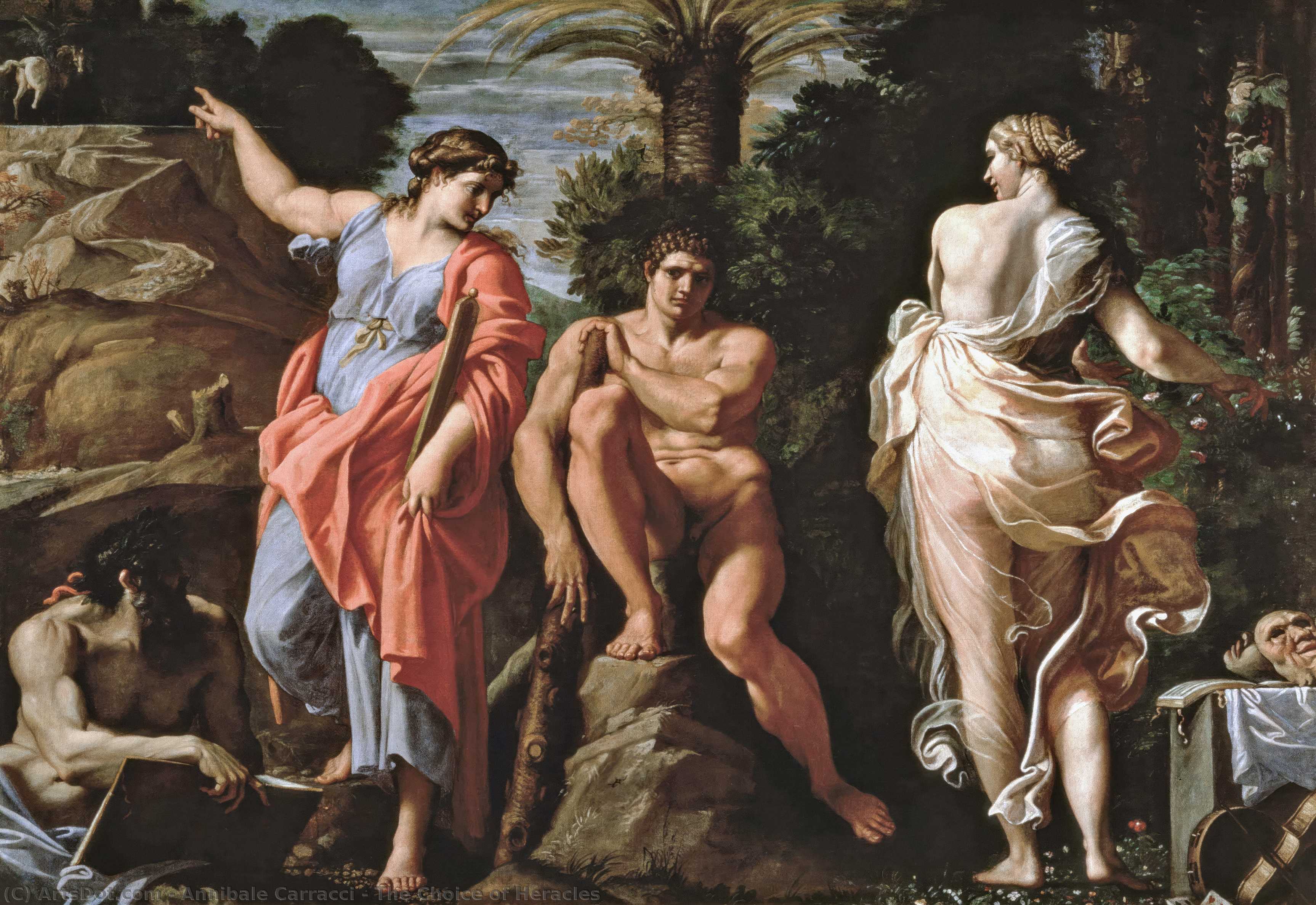 The Choice Of Heracles — Annibale Carracci