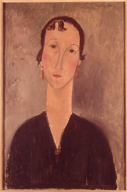 Woman With Earrings — Amedeo Clemente Modigliani