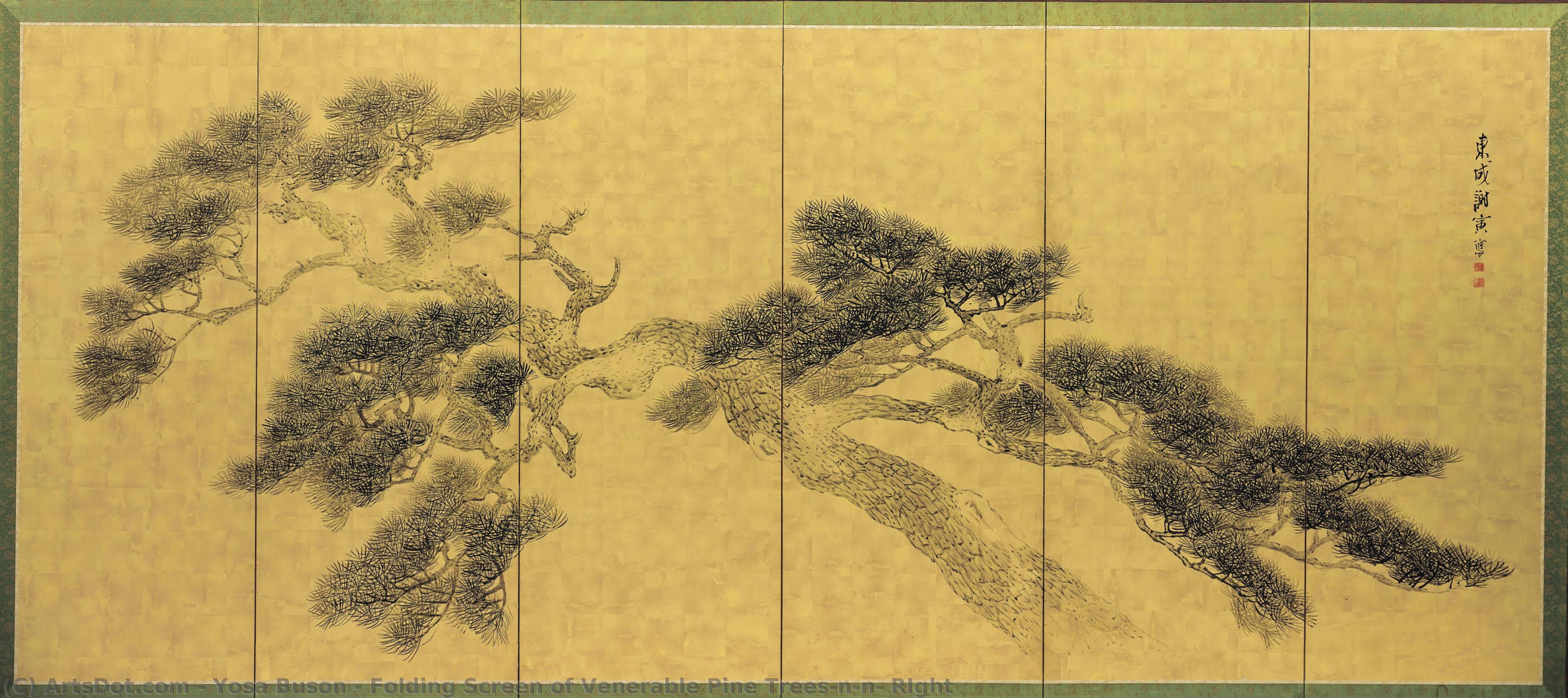 Folding Screen Of Venerable Pine Trees\n\n－ Right — Yosa Buson