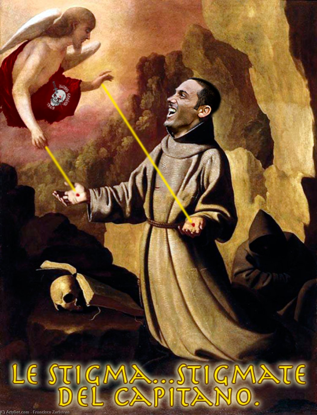 St Francis Of Assisi Receiving The Stigmata — Francisco De Zurbarán