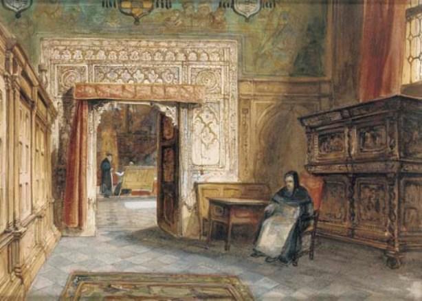The Interior Of The Chapterhouse, Toledo Cathedral — John Frederick Lewis