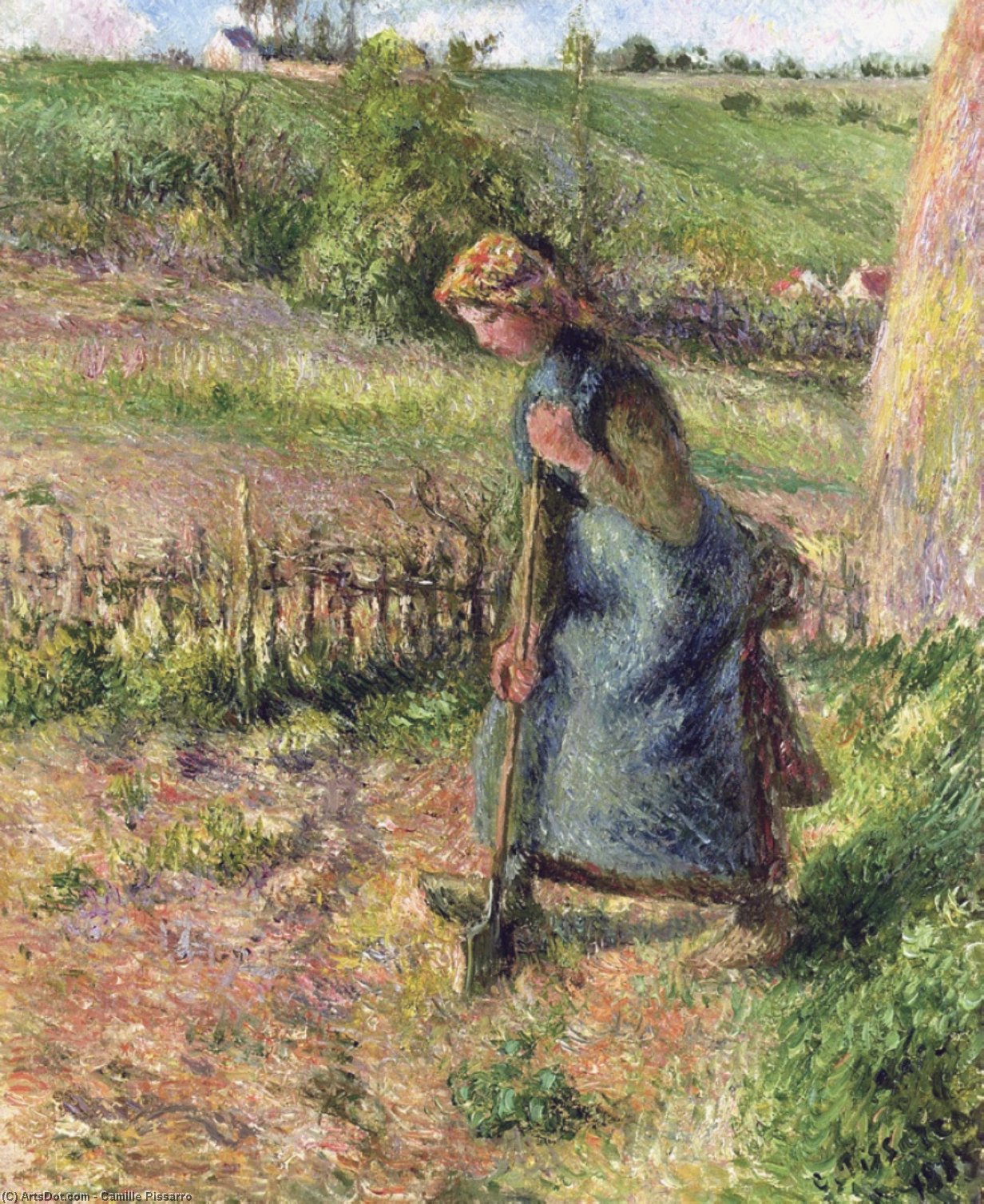 Woman Digging — Camille Pissarro