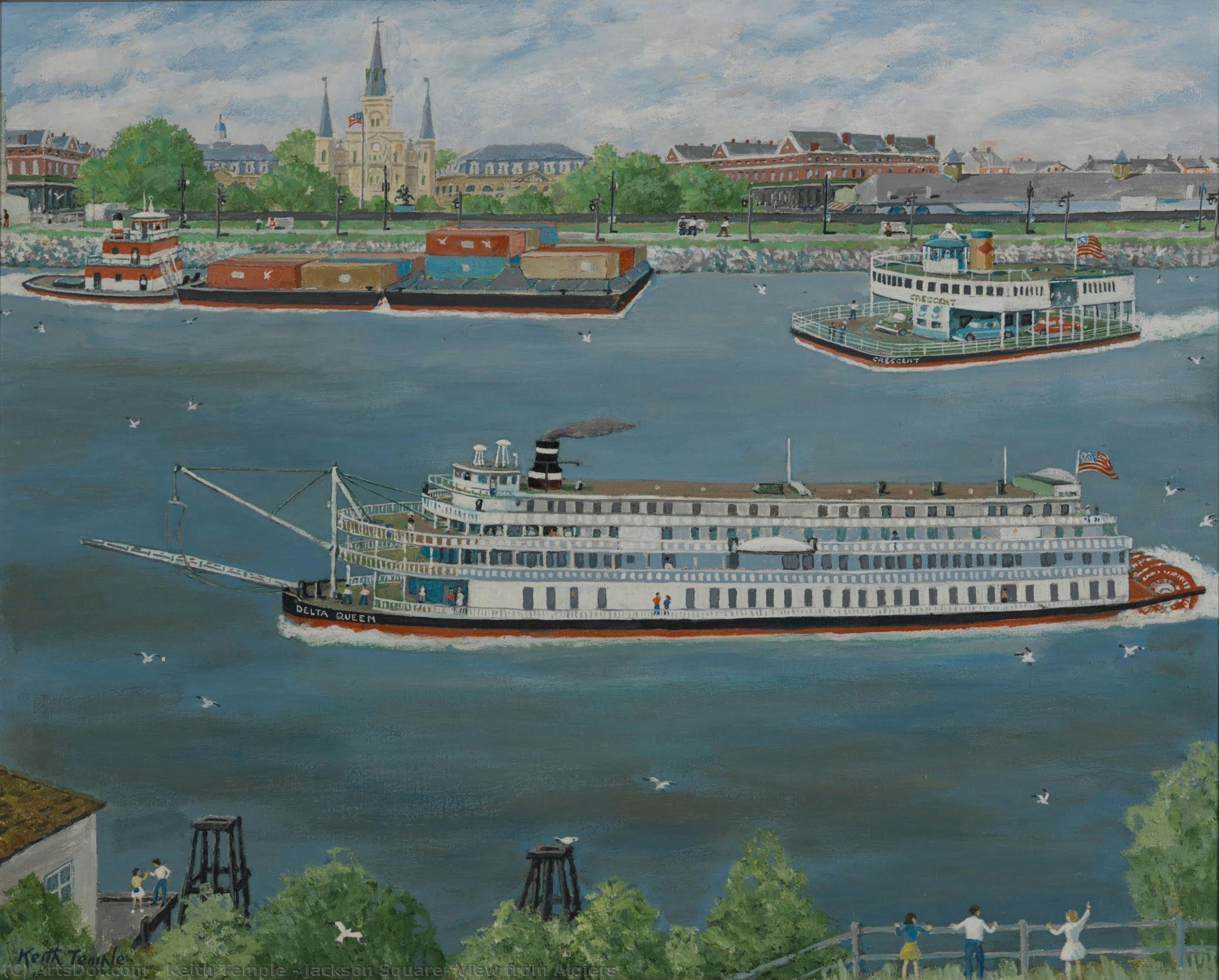 Jackson Square, View From Algiers — Keith Temple