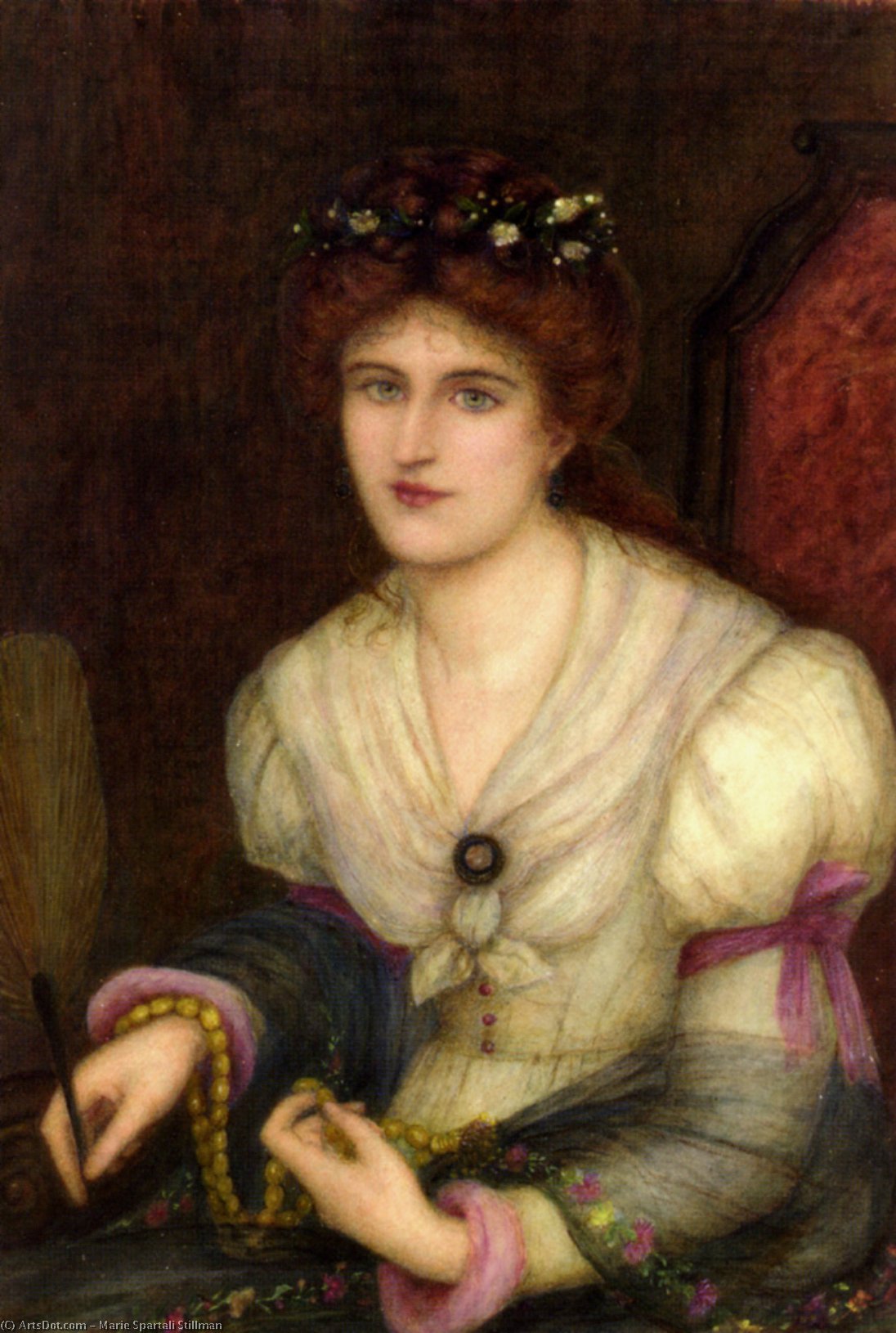 Self-portrait — Marie Spartali Stillman