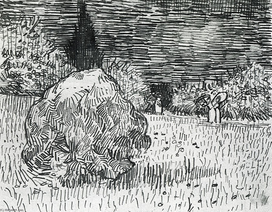 Bush In The Park At Arles — Vincent Willem Van Gogh