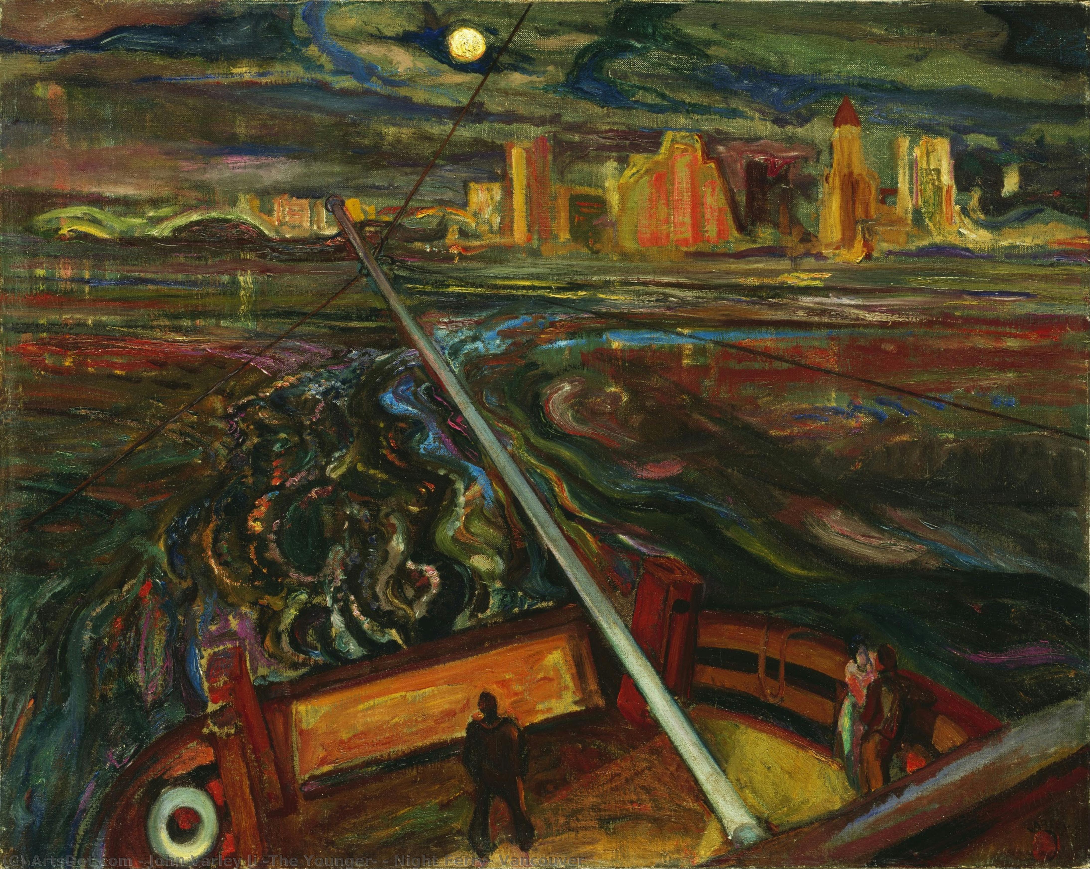 Night Ferry, Vancouver — John Varley Ii (the Younger)