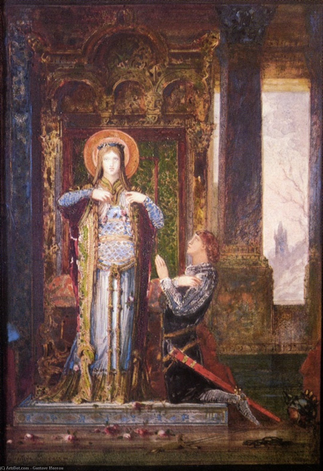 St. Elisabeth Of Hungary (the Miracle Of The Roses) — Gustave Moreau