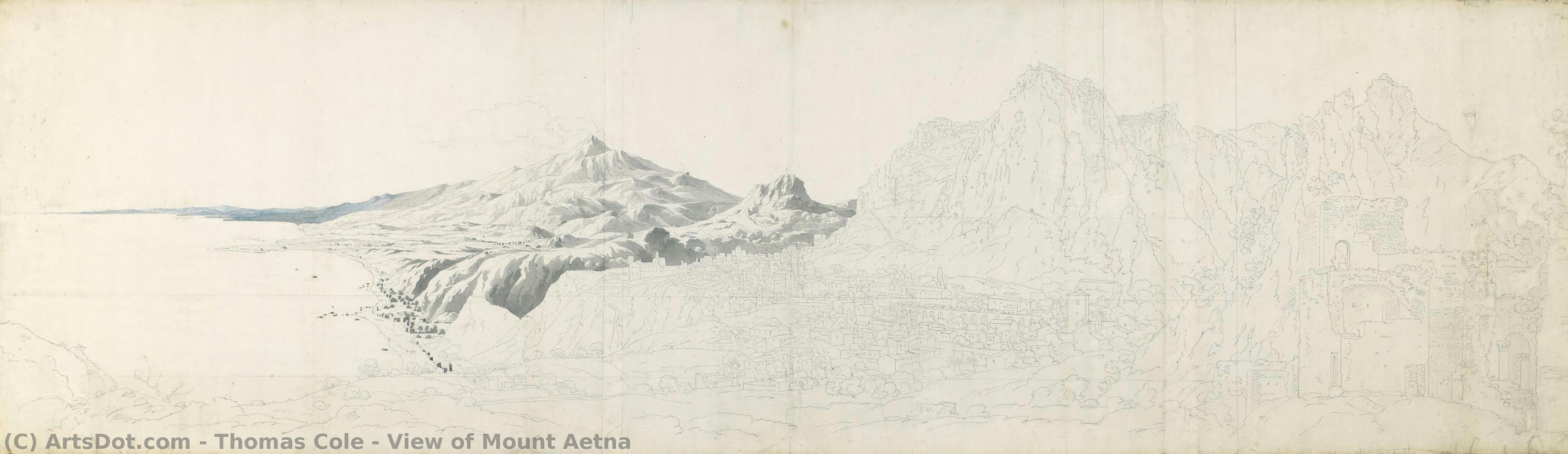 View Of Mount Aetna — Thomas Cole