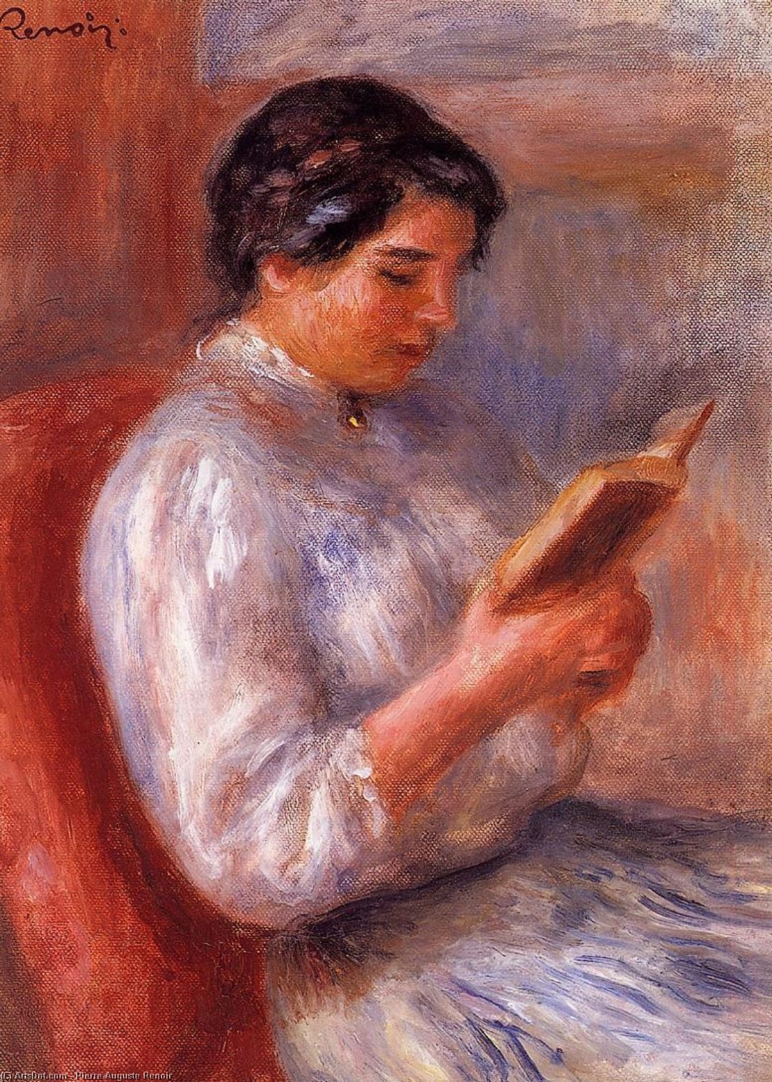 Woman Reading — Pierre-auguste Renoir