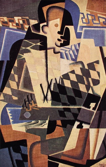 Harlequin With A Guitar — Juan Gris