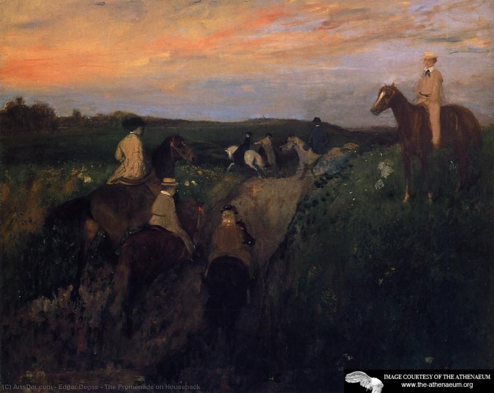 The Promenade On Houseback — Edgar Degas