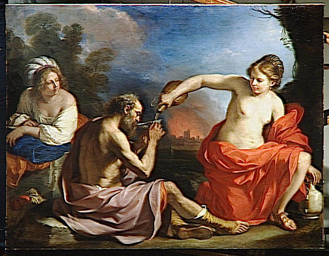 Loth And His Doughters — Guercino
