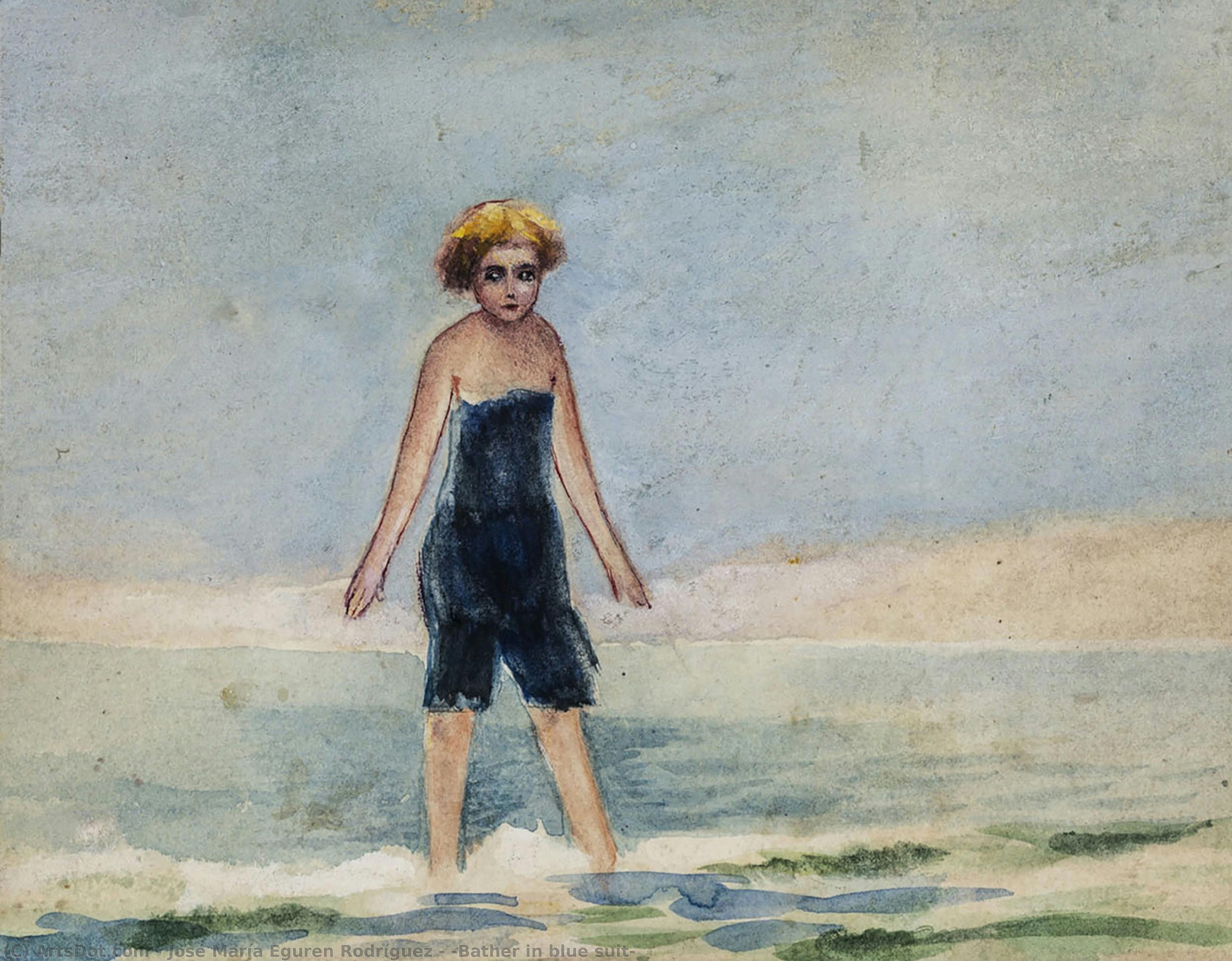 [bather In Blue Suit] — José María Eguren Rodríguez