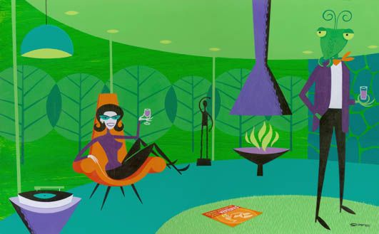 The Lucky Grasshopper — Josh Agle (shag)