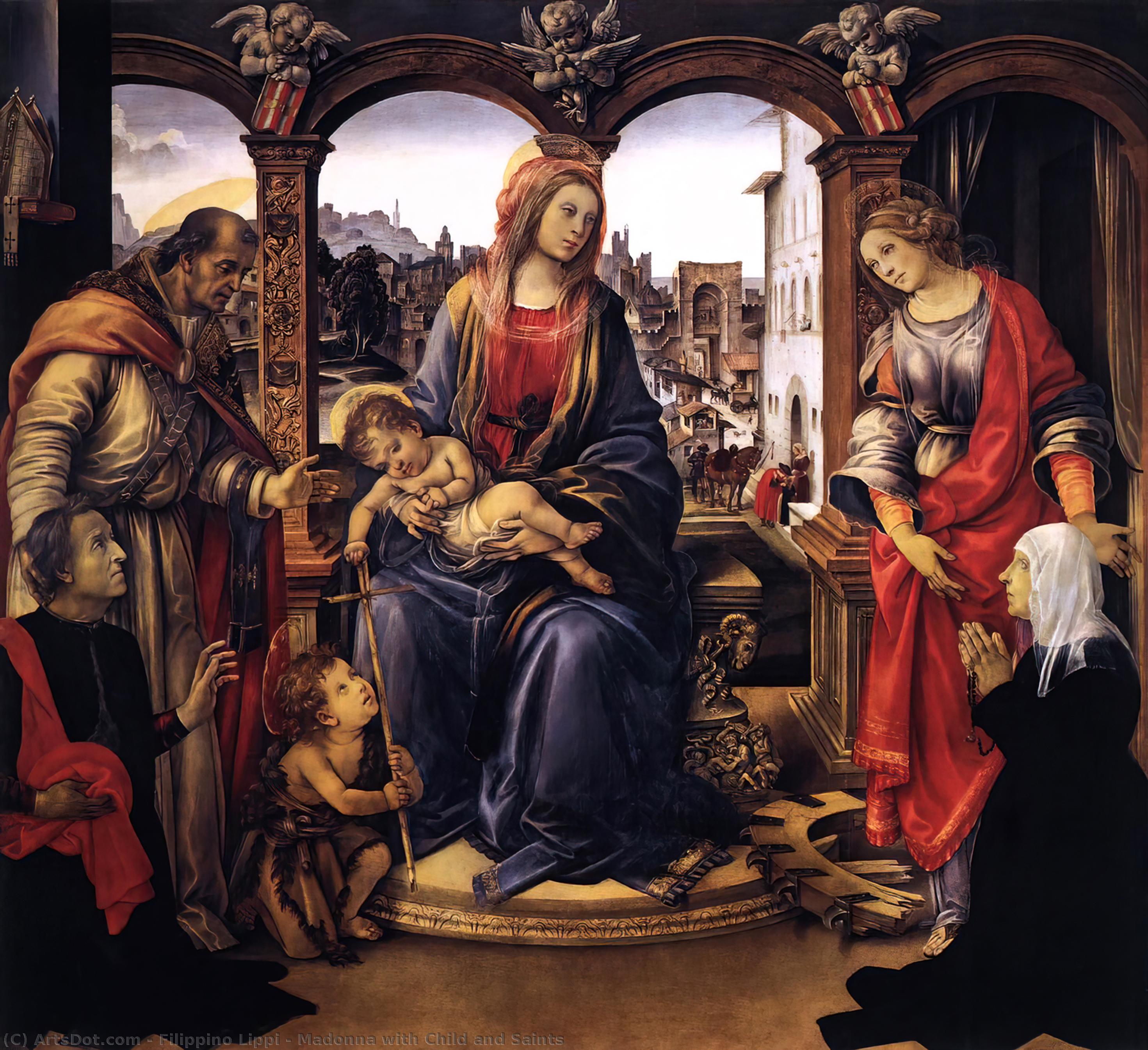 Madonna With Child And Saints — Filippino Lippi