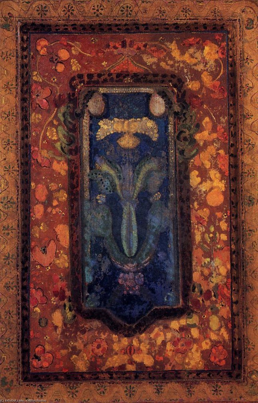 Design For A Prayer Rug — Odilon Redon