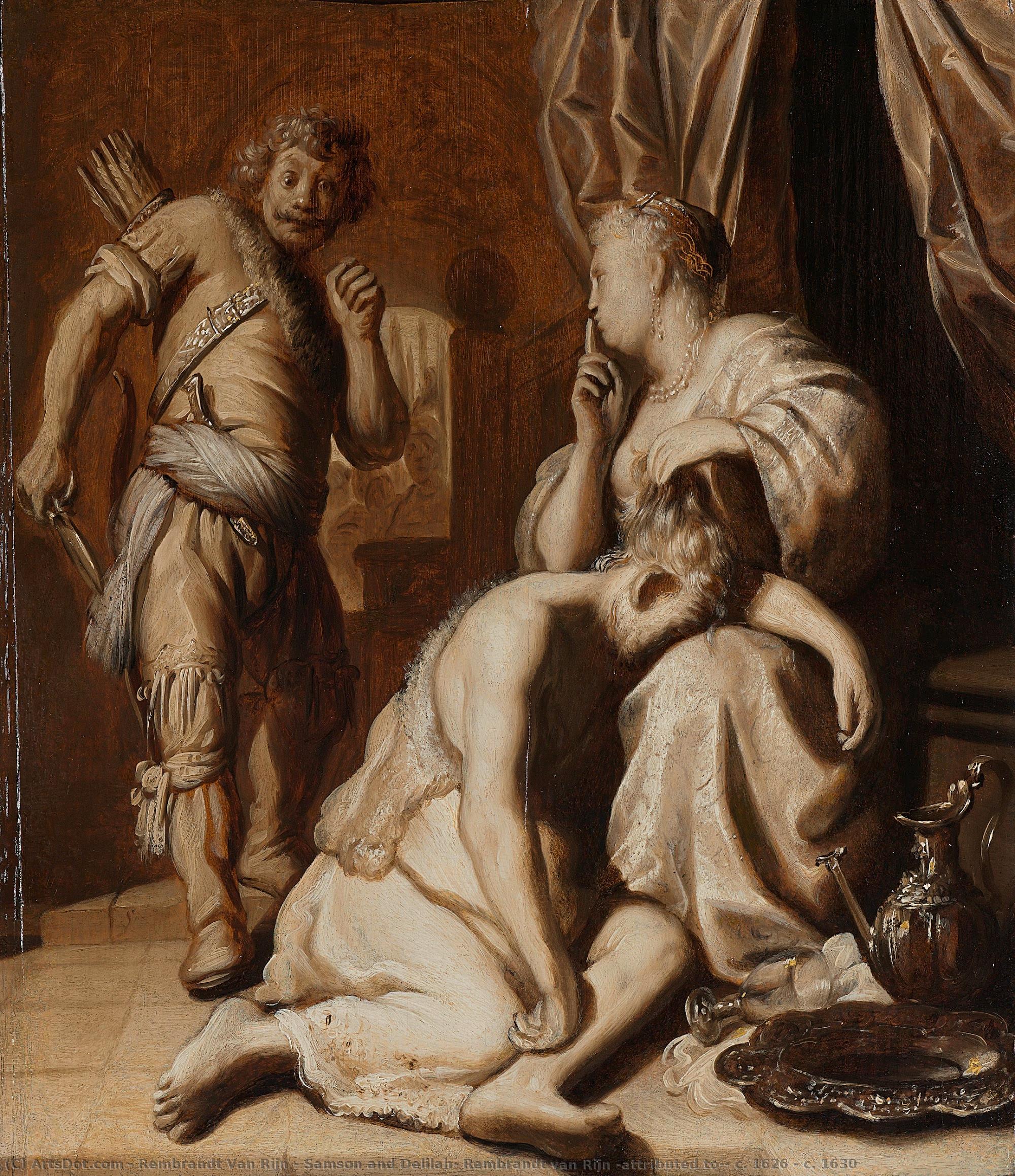 Samson And Delilah, Rembrandt Van Rijn (attributed To), C. 1626 - C. 1630 — Rembrandt Van Rijn