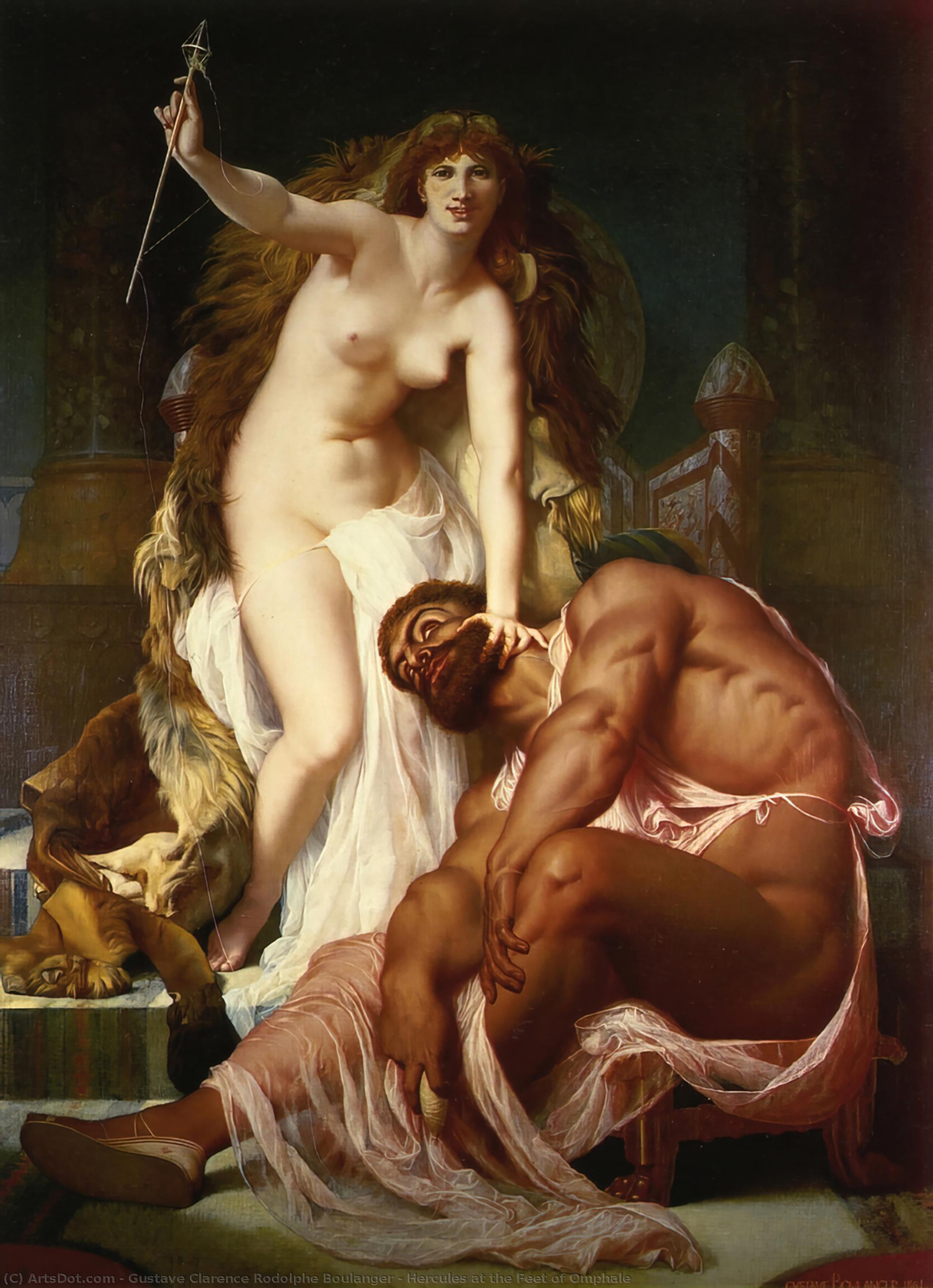 Hercules At The Feet Of Omphale — Gustave Clarence Rodolphe Boulanger