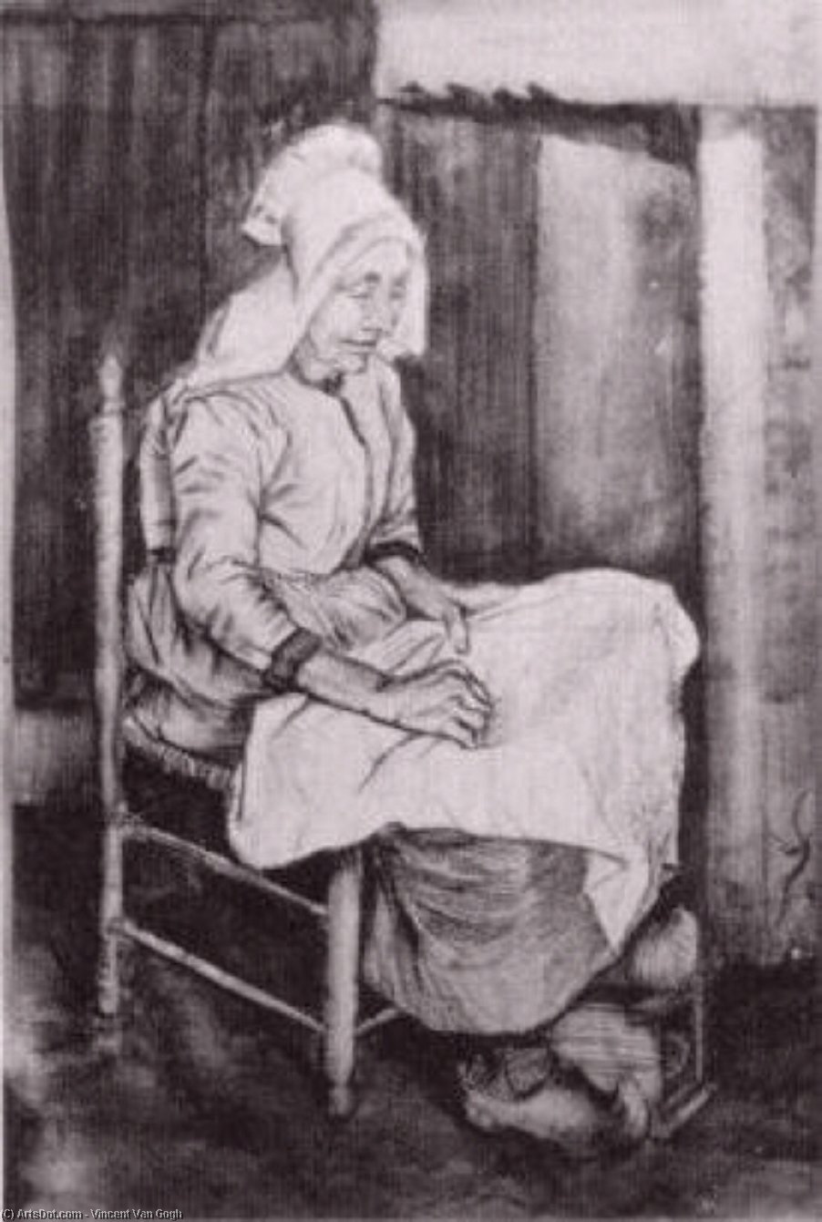 Woman Sewing — Vincent Willem Van Gogh