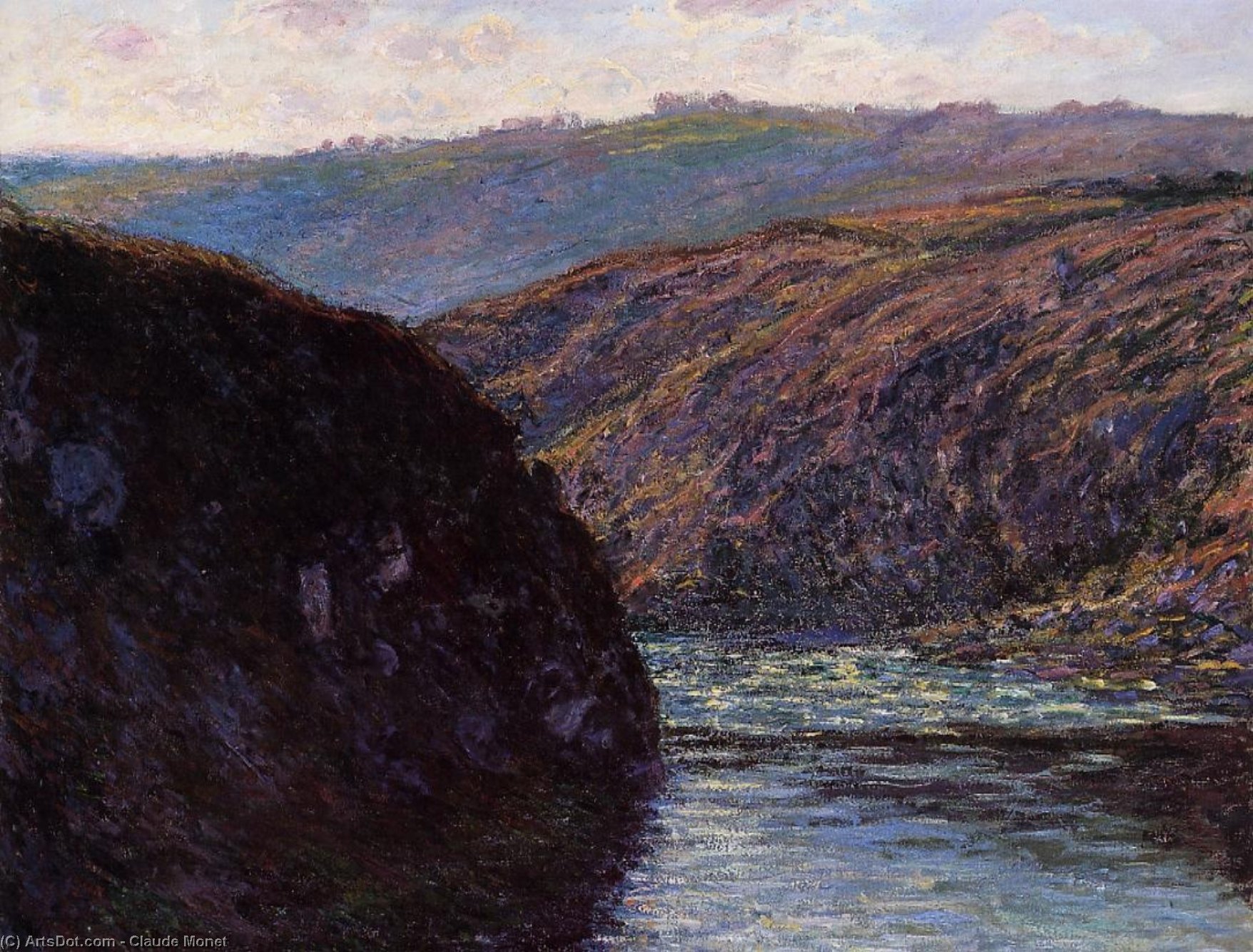 Valley Of The Creuse, Afternoon Sunlight — Claude Monet