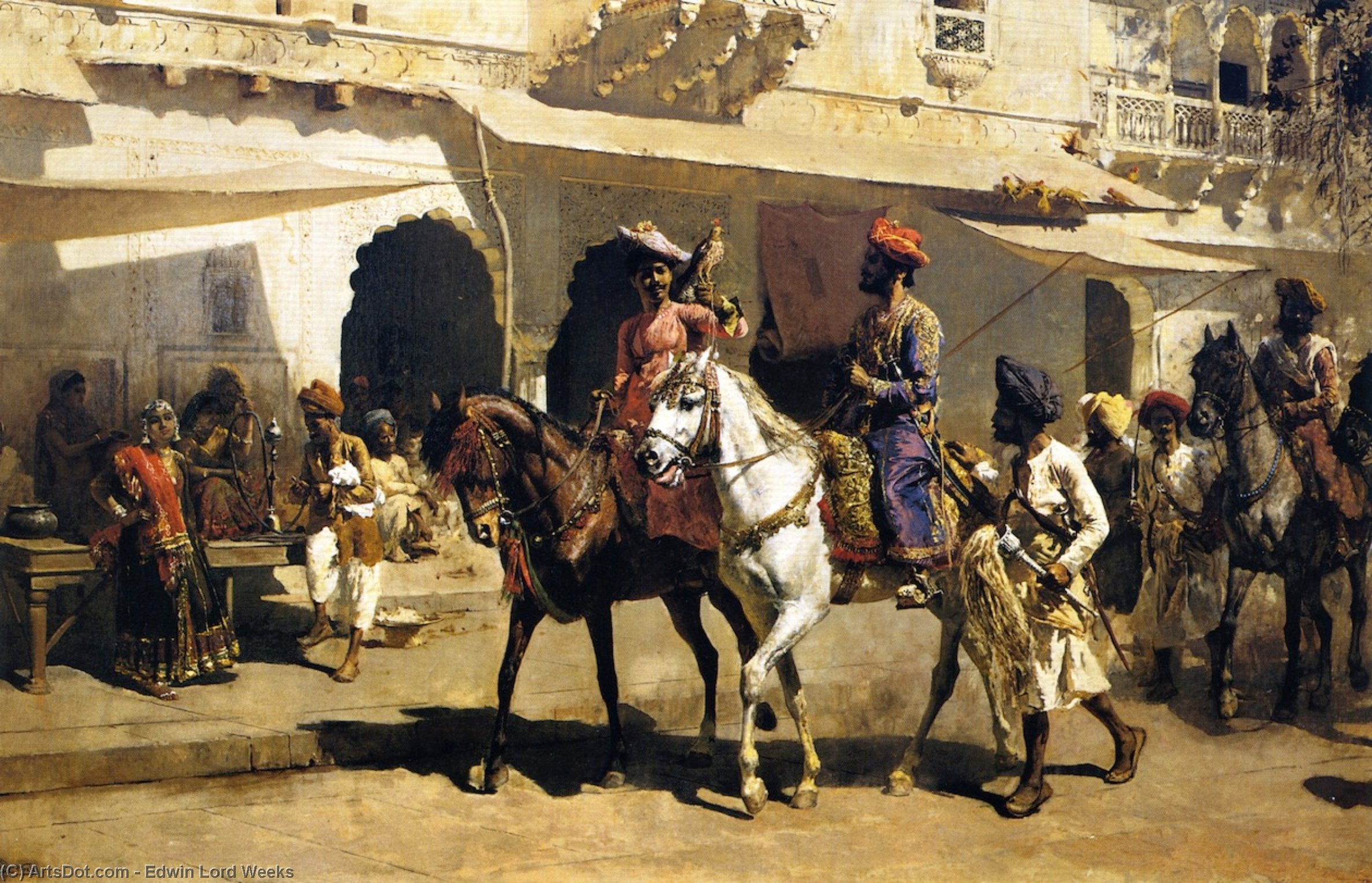 Leaving For The Hunt At Gwalior — Edwin Lord Weeks