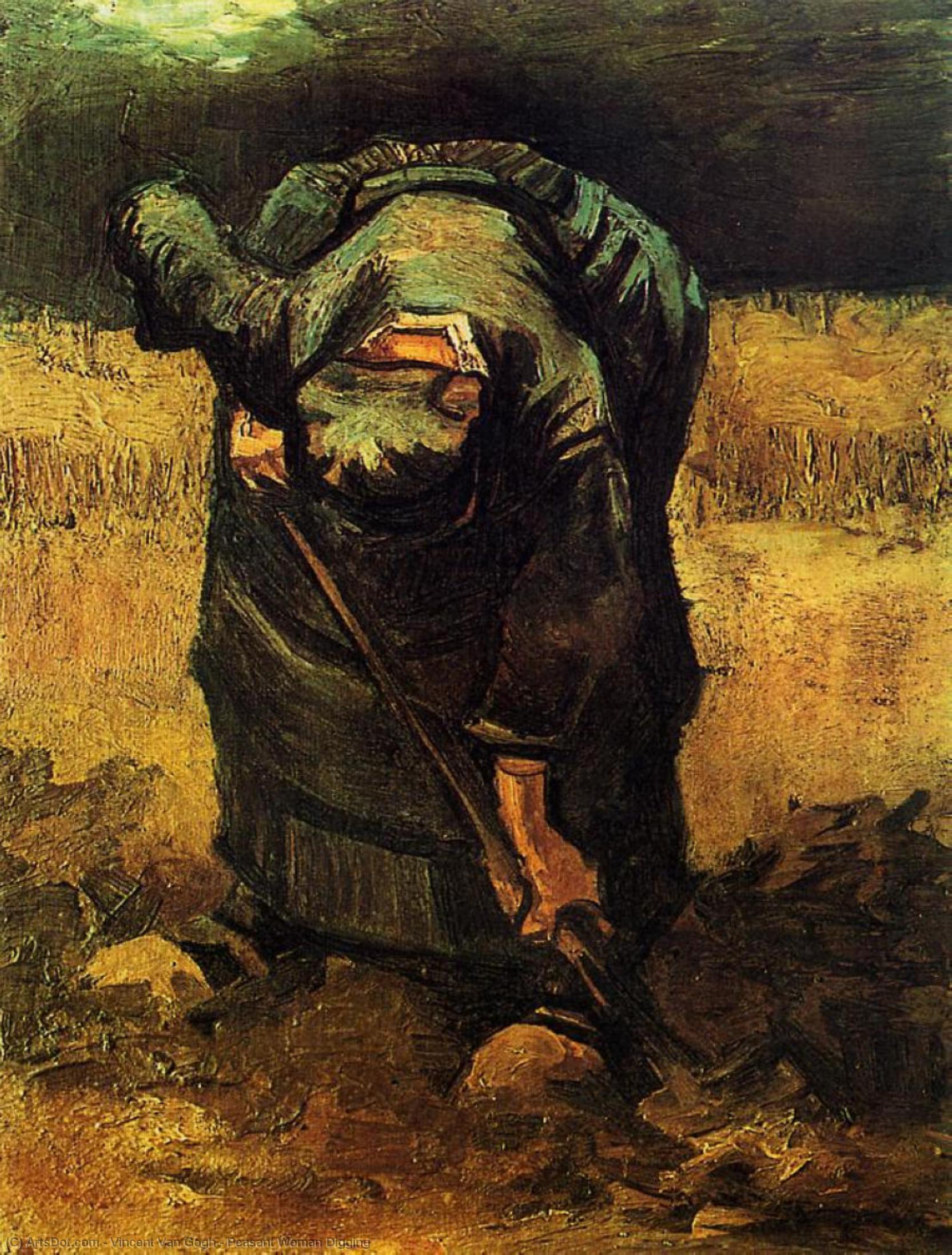 Peasant Woman Digging — Vincent Willem Van Gogh