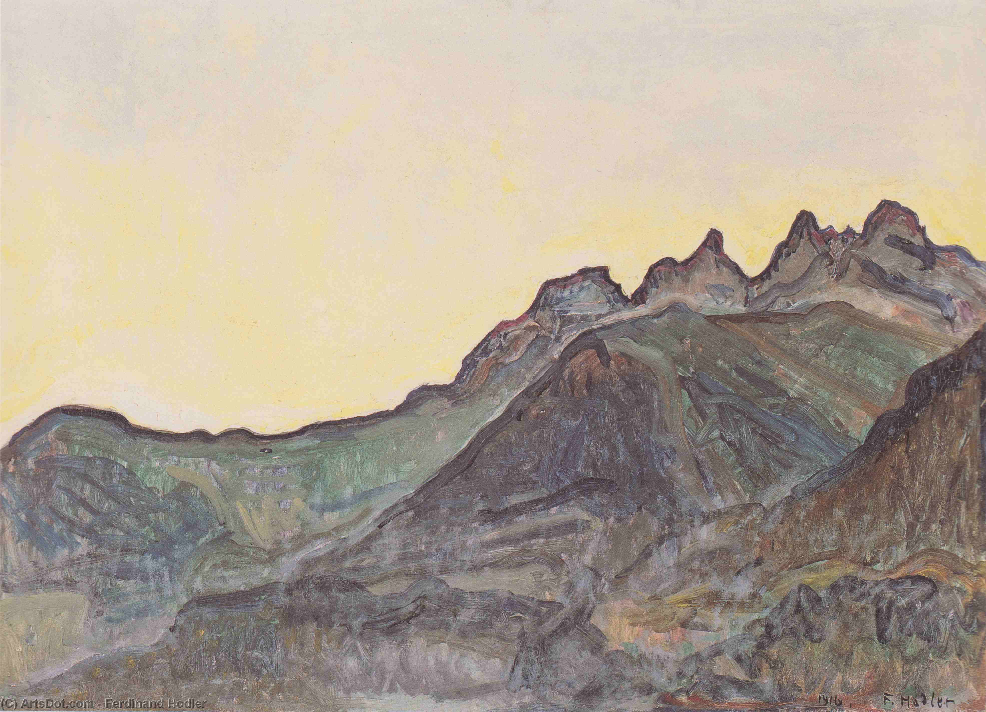Dents Du Midi — Ferdinand Hodler