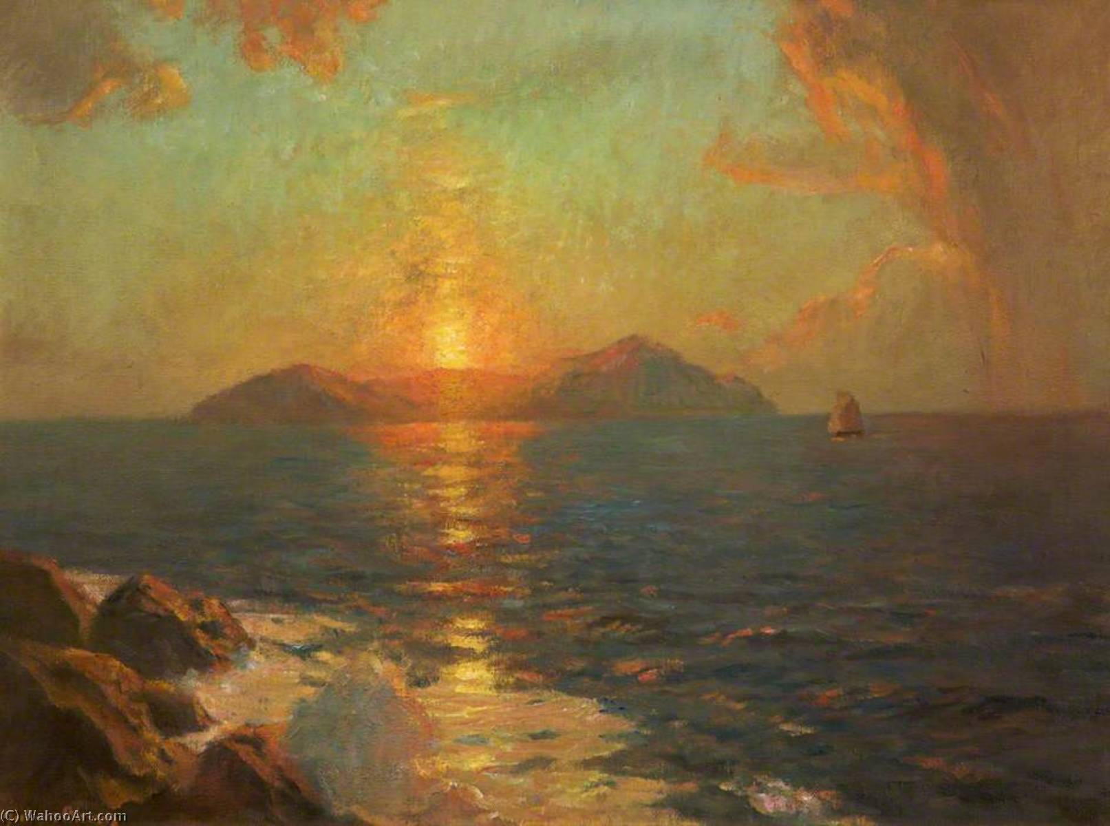 Rum From Eigg, Inner Hebrides — Albert Julius Olsson
