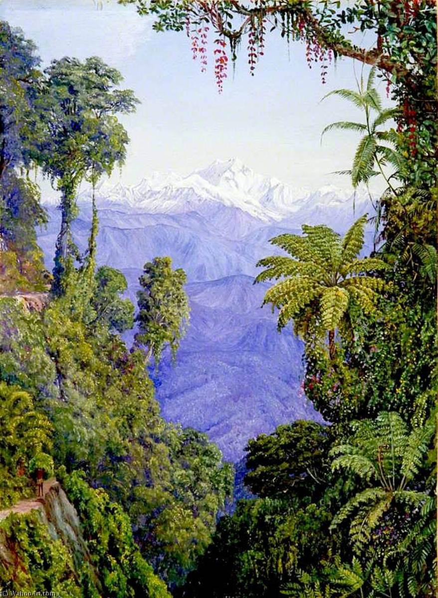Distant View Of Kinchinjunga From Darjeeling — Marianne North