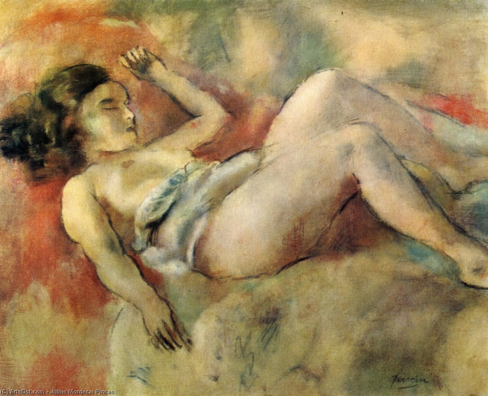 Nude Sleeping — Julius Mordecai Pincas