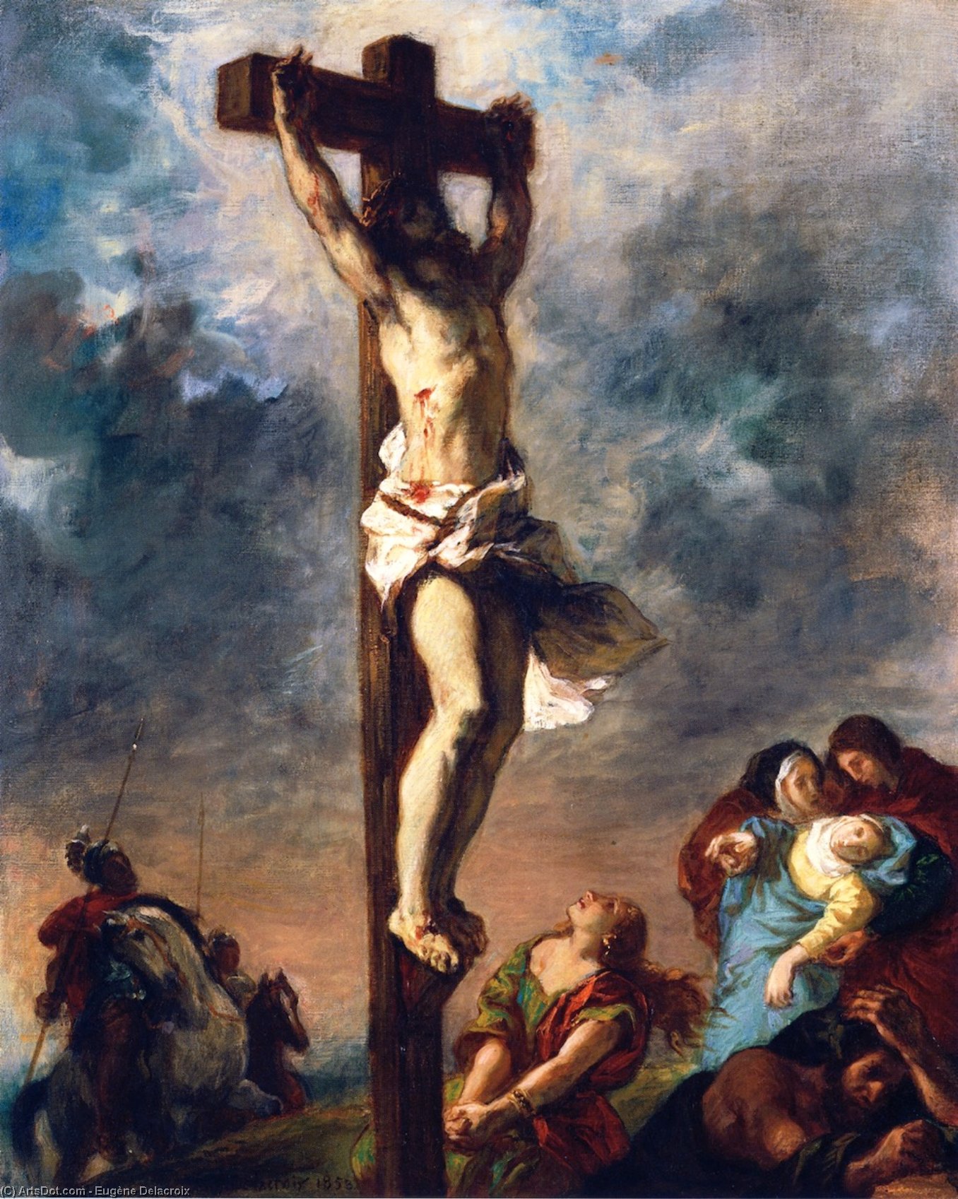 Christ On The Cross — Eugène Delacroix