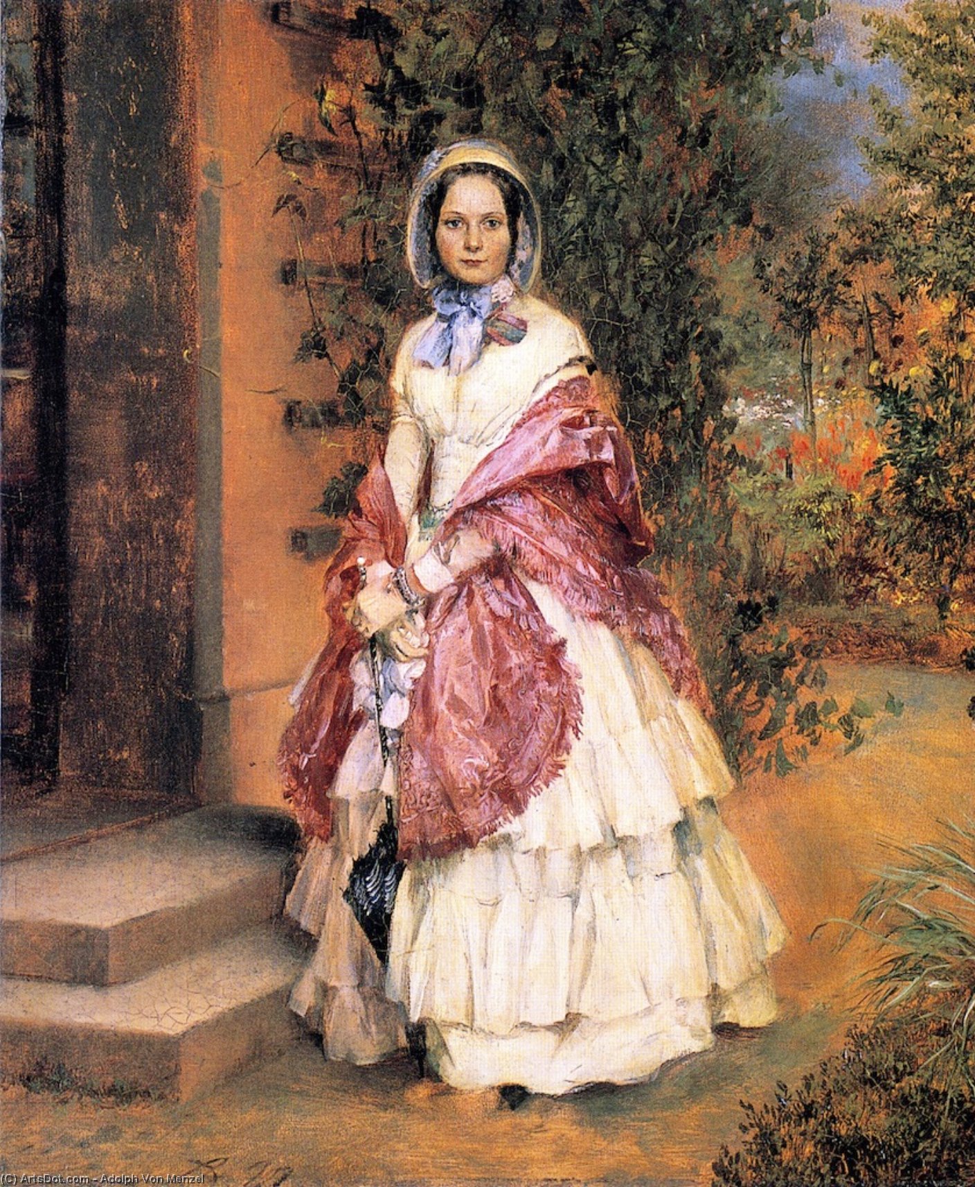 Clara Ilger, Later Frau Schmidt Von Knobelsdorf — Adolph Von Menzel