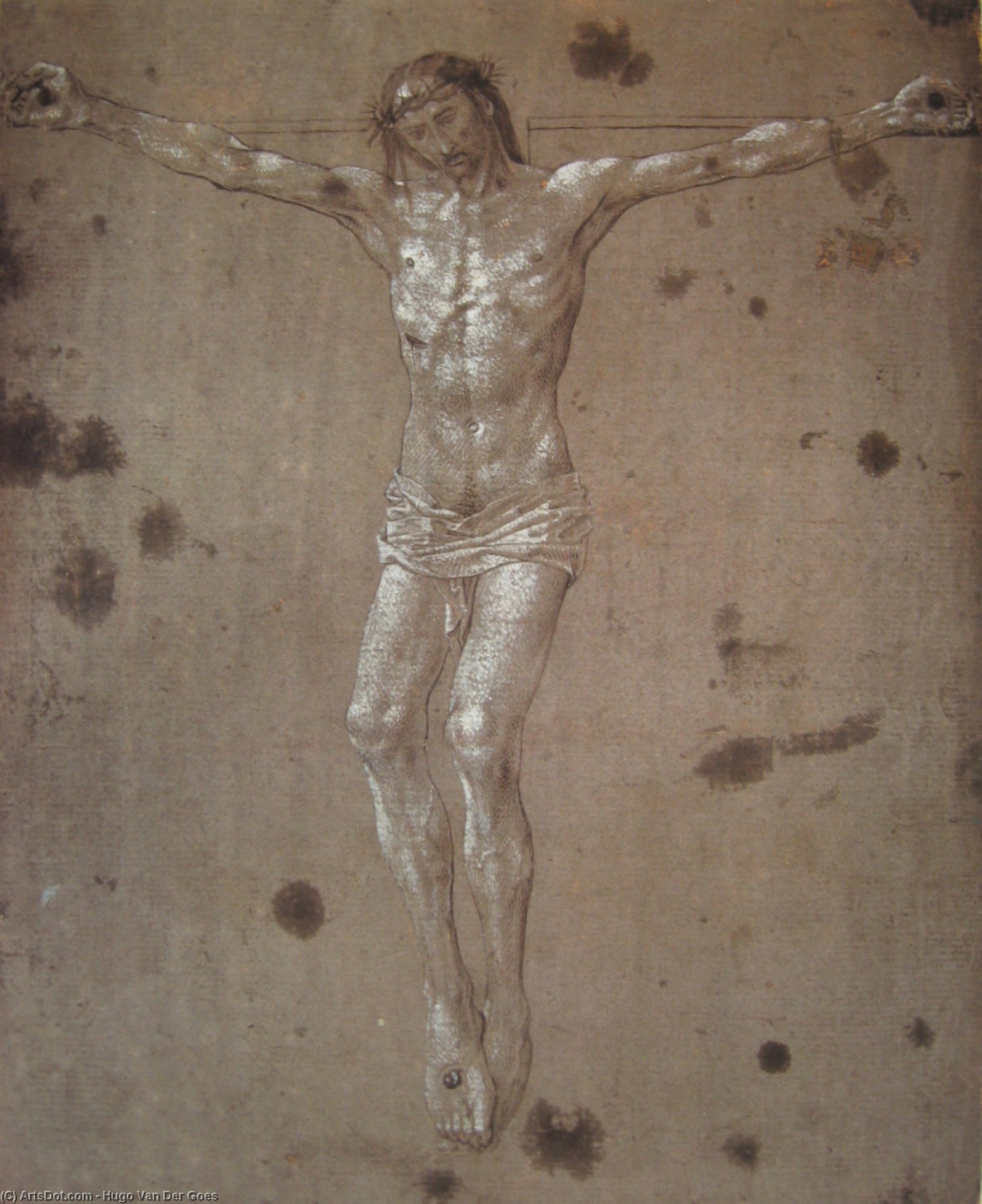 Christ On The Cross — Hugo Van Der Goes