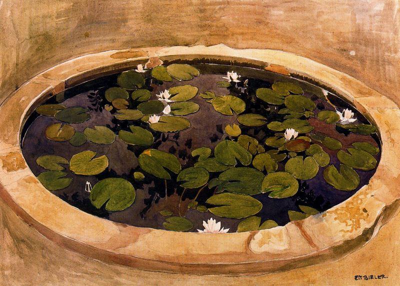 Study For The Mysterious Water. The Lily Pond — Ернест Билер