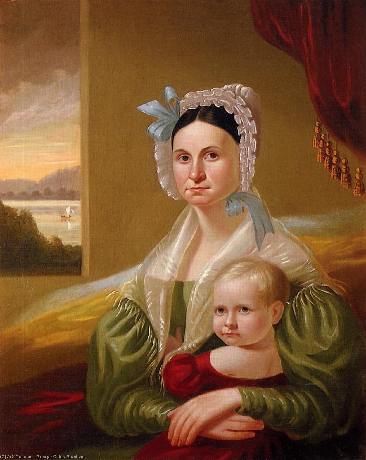 Mrs. David Steele Lamme And Son, William Wirt — George Caleb Bingham