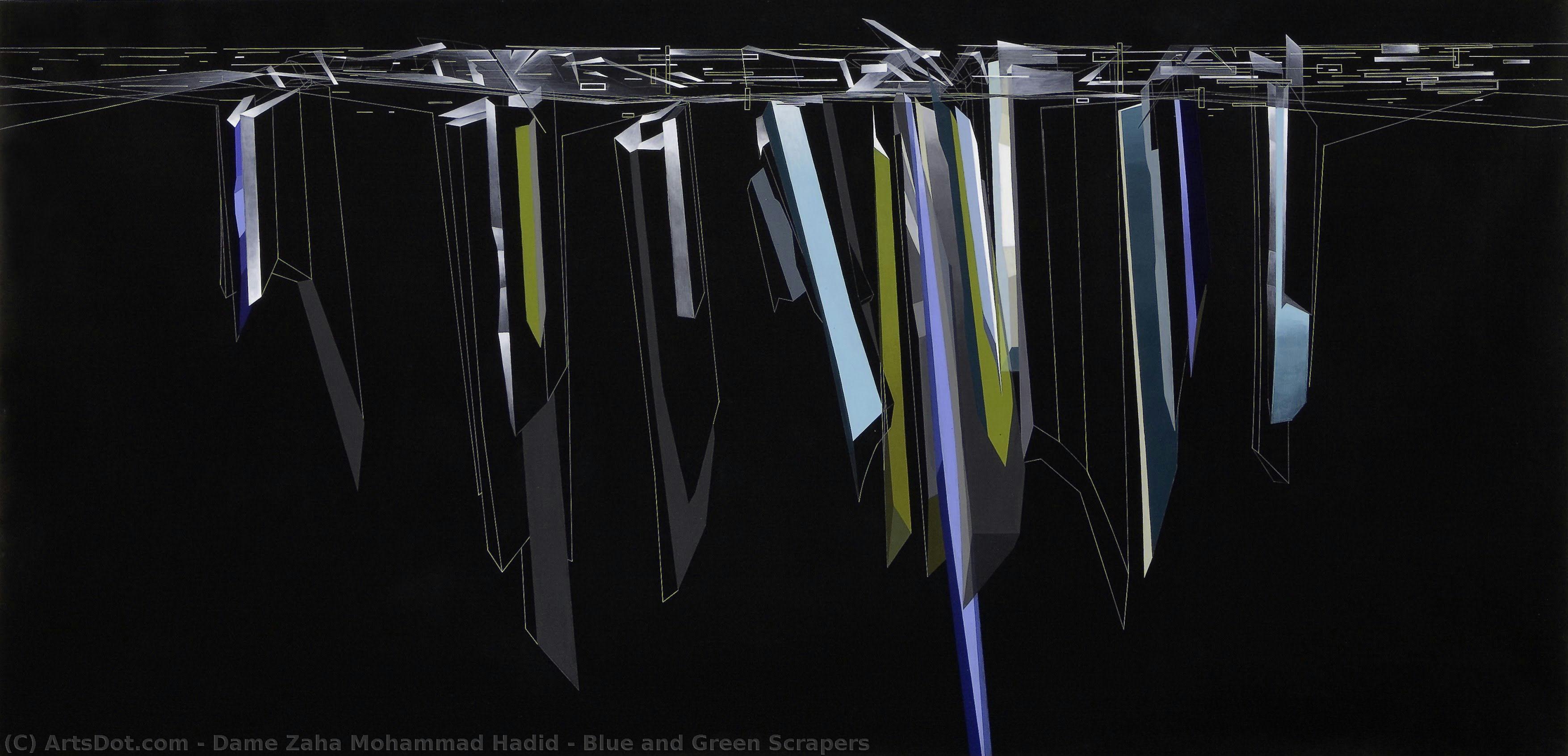 Blue And Green Scrapers — Dame Zaha Mohammad Hadid