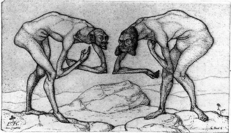 Meeting Of Two Men — Paul Klee
