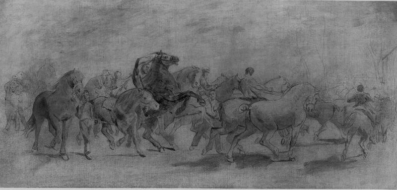The Horse Fair (study) — Rosa Bonheur