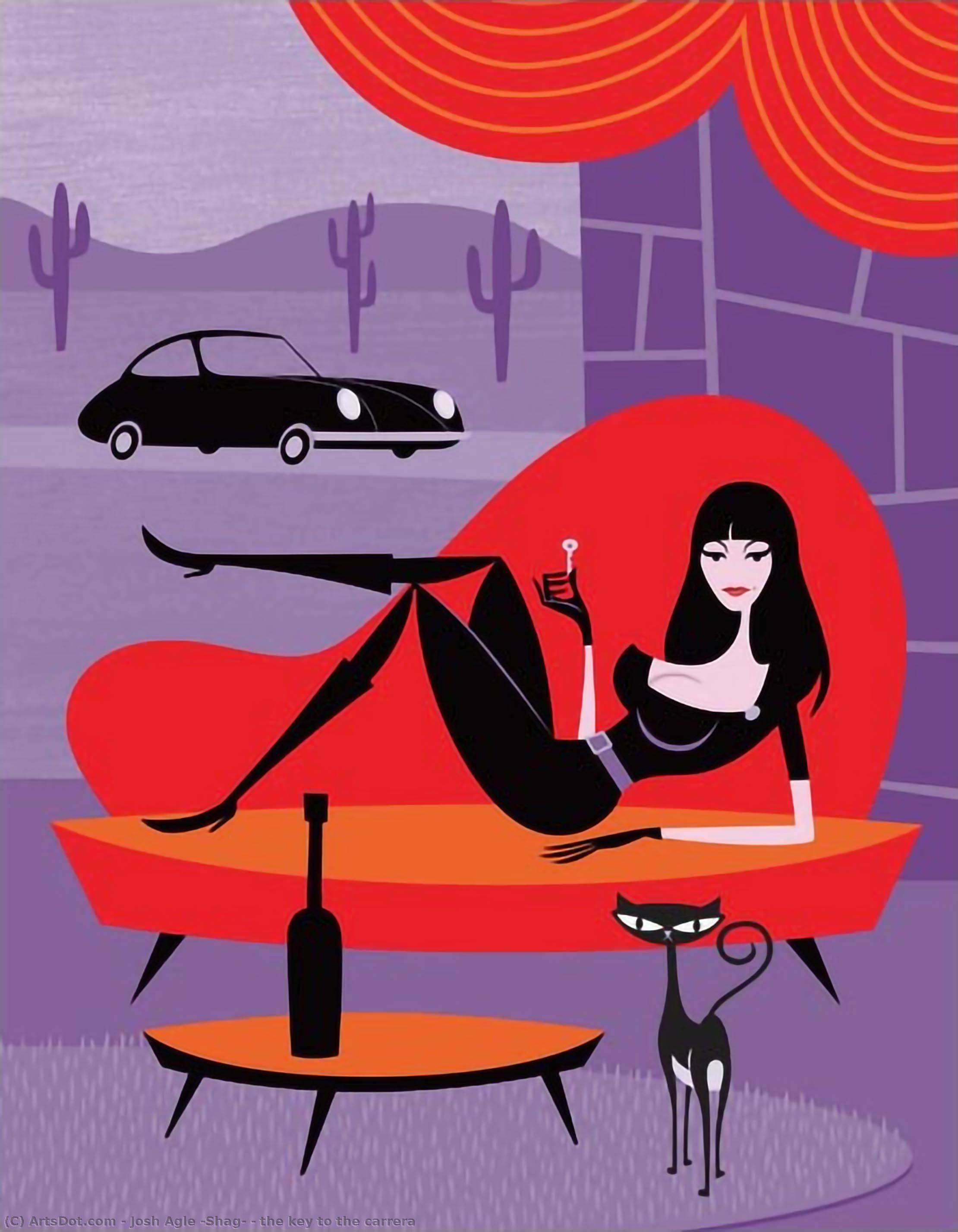 The Key To The Carrera — Josh Agle